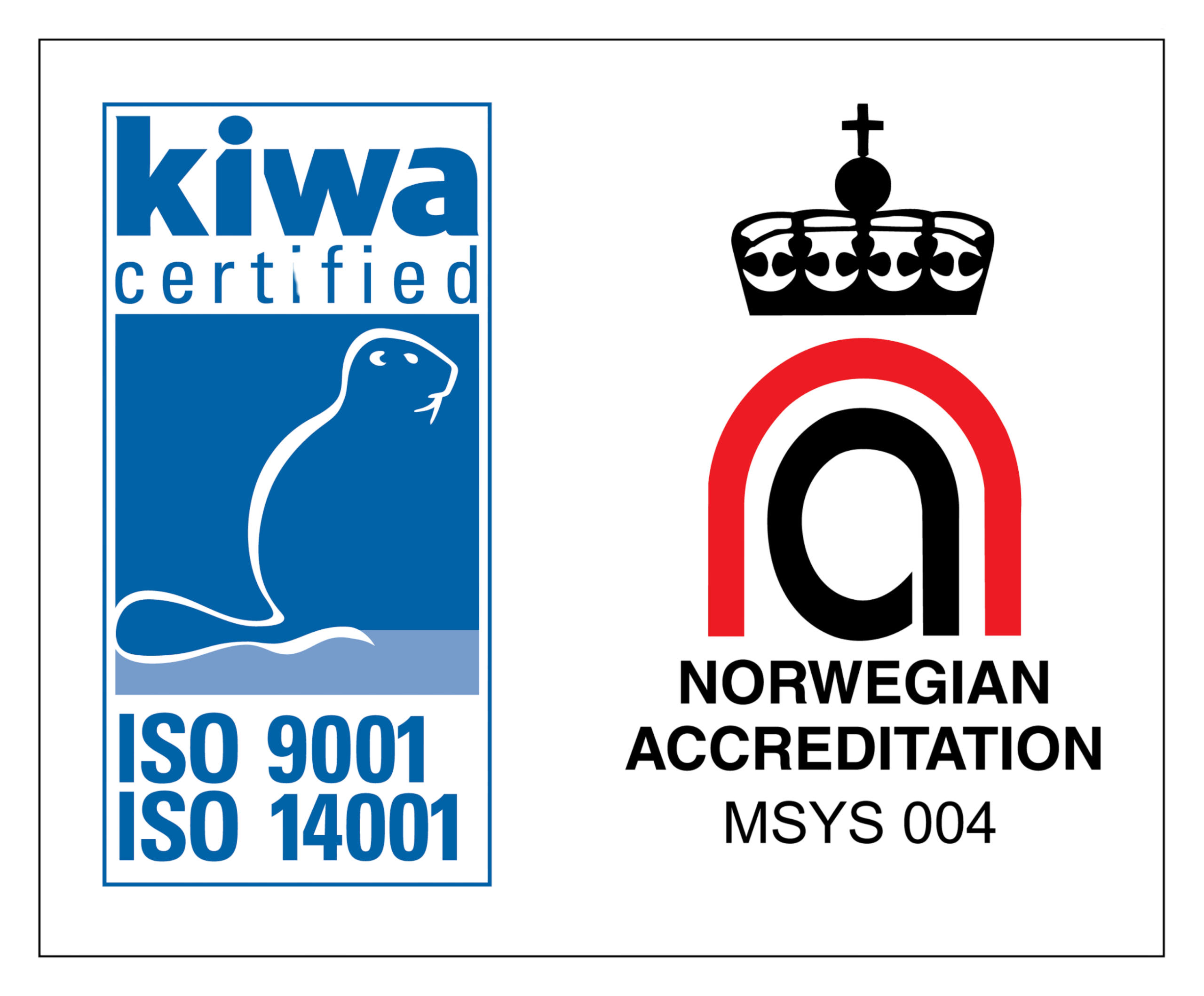 Logos for certification and accreditation